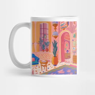 Exotic luxury hotel Mug